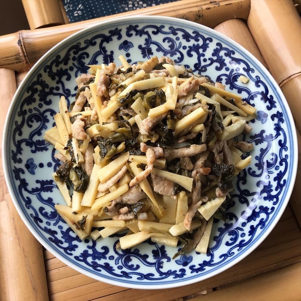 おうちで中華 雪菜筍絲炒肉絲 高菜漬けと筍と豚肉の細切り炒め 酒徒 しゅと おうちで中華 Note