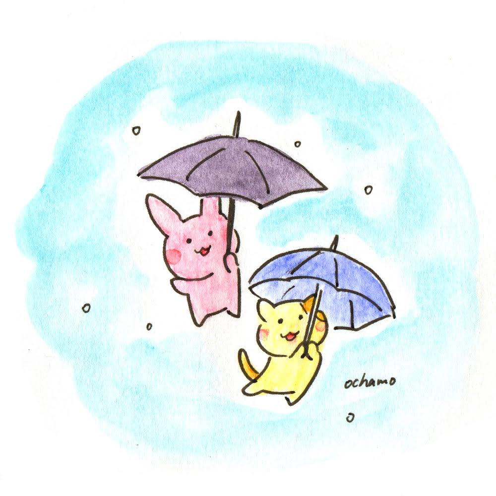 雨の日イラストまとめ おちゃも イラストレーターお仕事募集中 Note