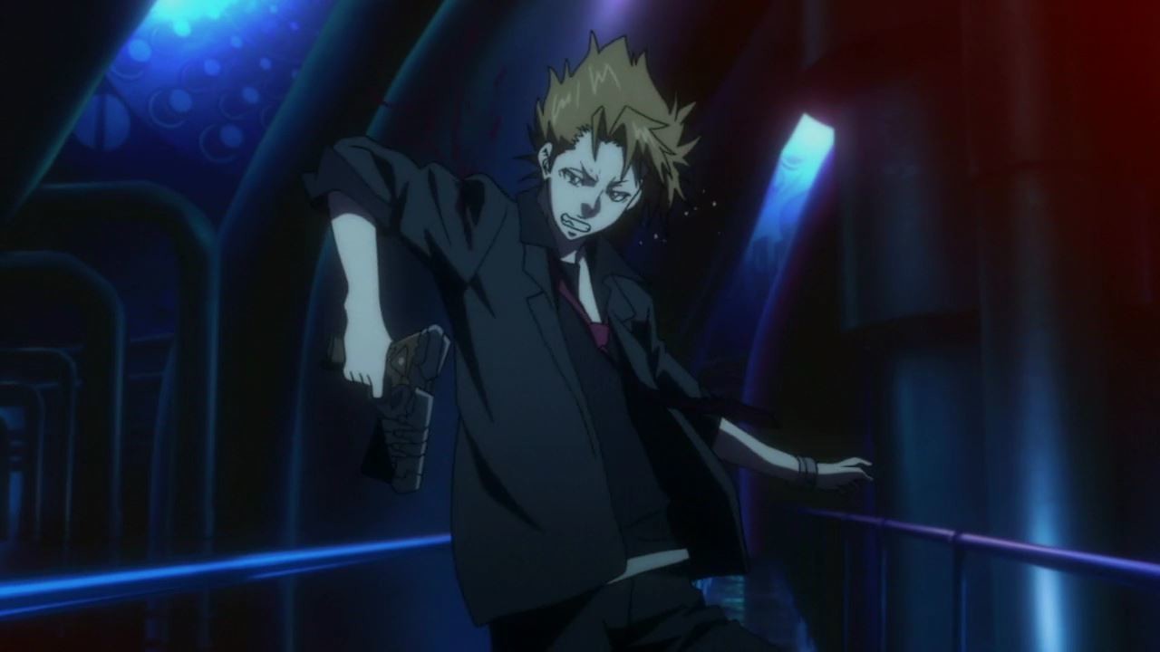 About Battle 01 アニメ Psycho Pass 16話 縢vsネイルガン男 Matsu Note