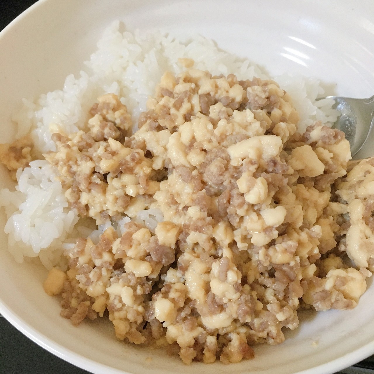 豆腐そぼろ丼 Poppo Note