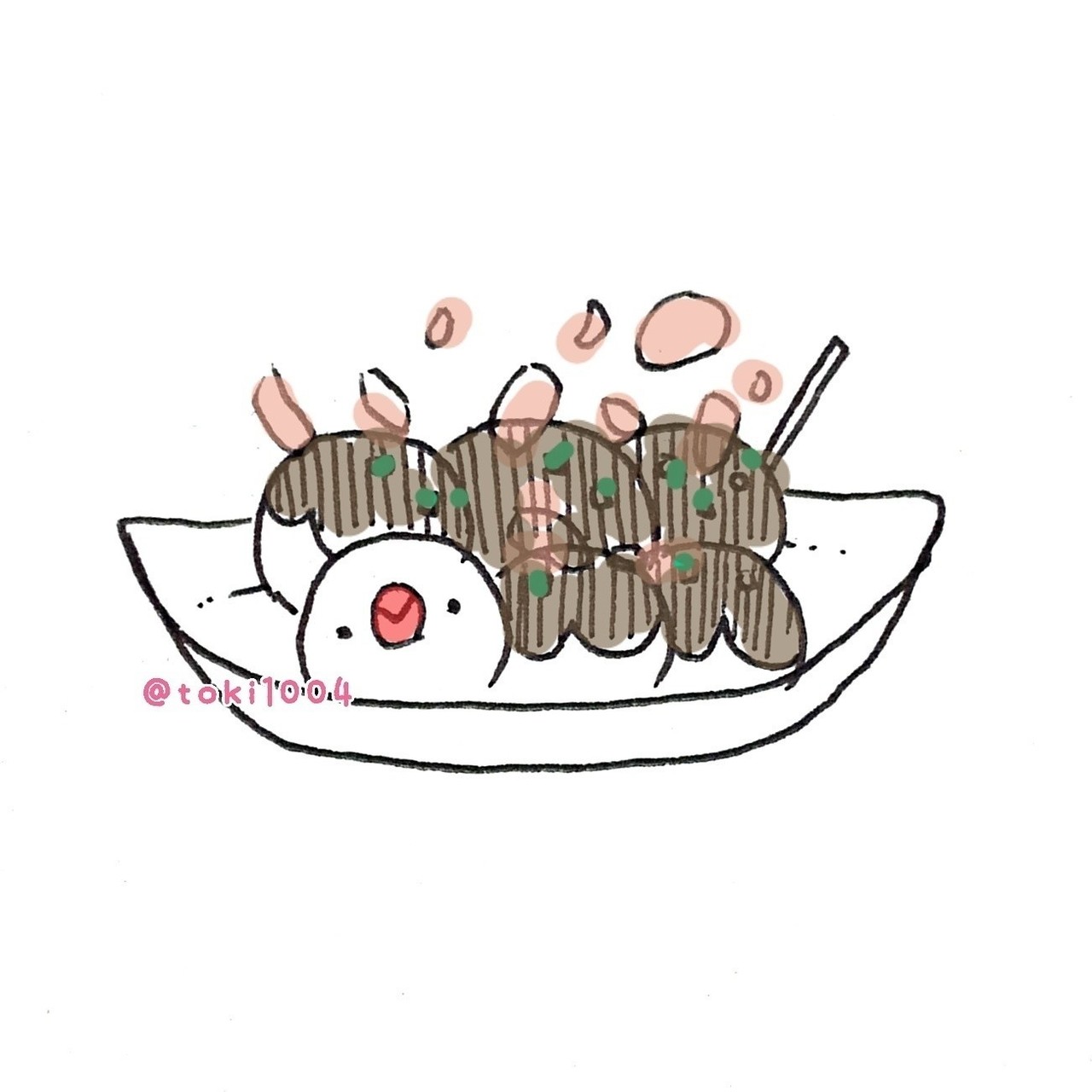 すべての動物の画像 トップ100たこ焼き イラスト