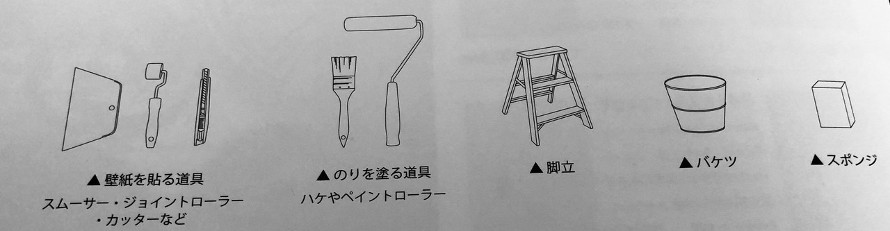 施工道具について Wallpaper Store Note