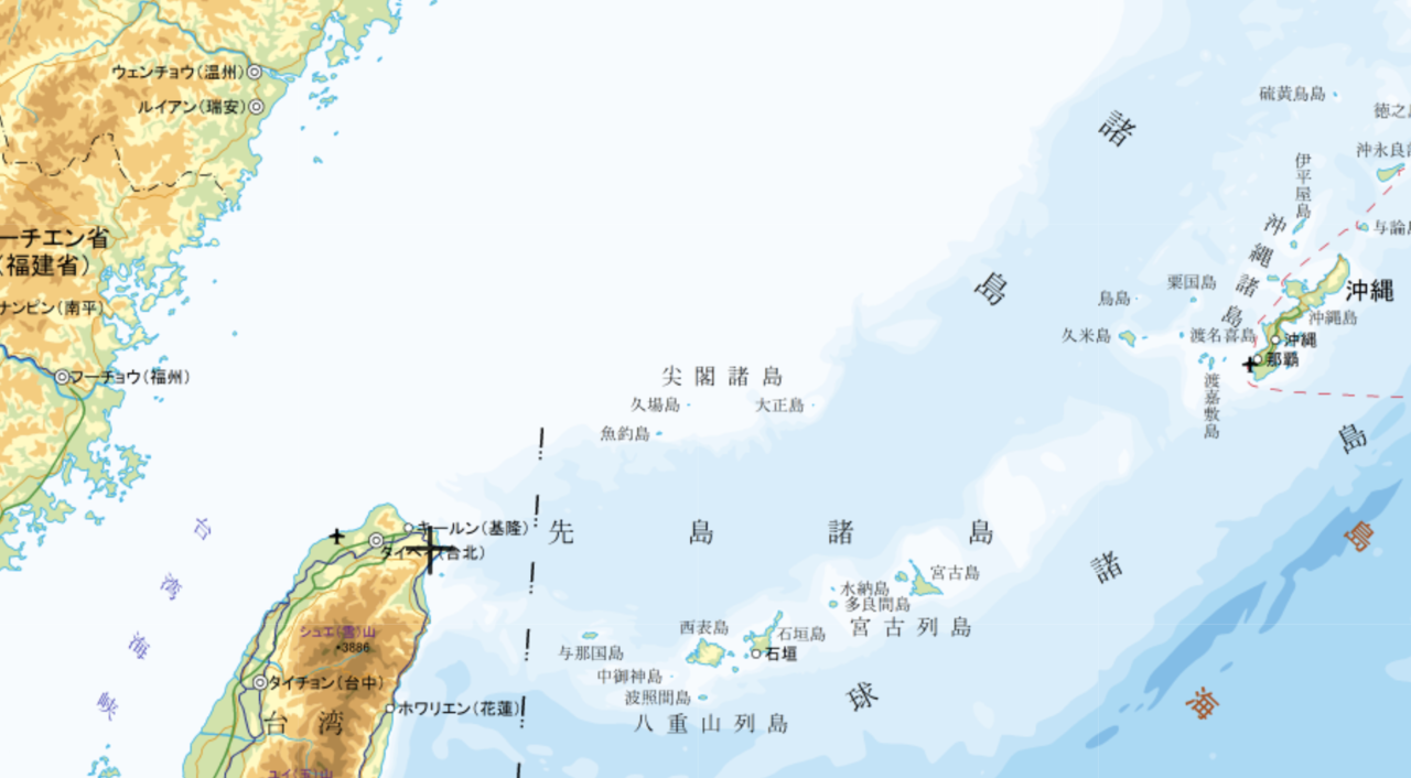 諸島 地図 尖閣