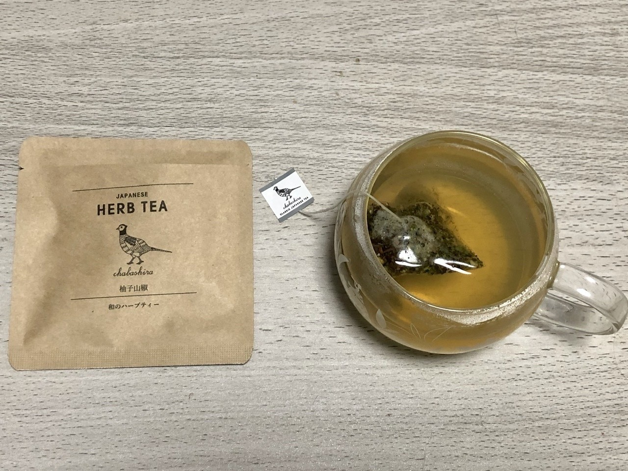 1000茶 Day53 和のハーブティー柚子山椒 Chabashira Emiko Izawa Note