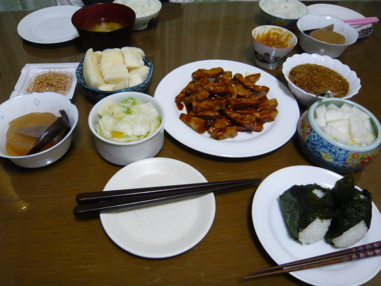 今日の晩御飯 ぎっくり腰になった時の食事 親父の晩飯