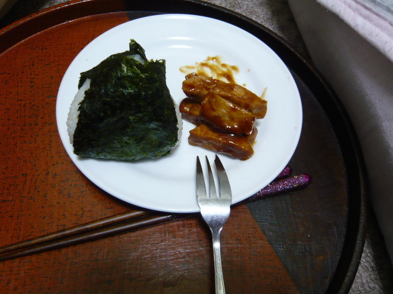 今日の晩御飯 ぎっくり腰になった時の食事 親父の晩飯