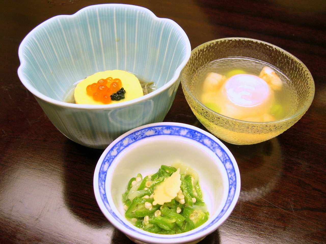 日本料理の食卓作法３ ｂ 会席料理のいただき方 先附と前菜 浮世の狸 Note