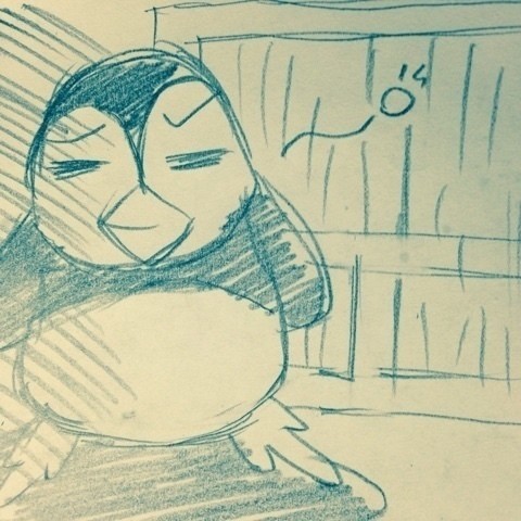 雨ばっかりで嫌になりますね しかも寒いし ペンギン達もげっそりなってるみたいです 深夜のペンギン小屋 ペンギンの独り言 イラスト らくがき 漫画 Tomo0111 オリジナル4コマ Note