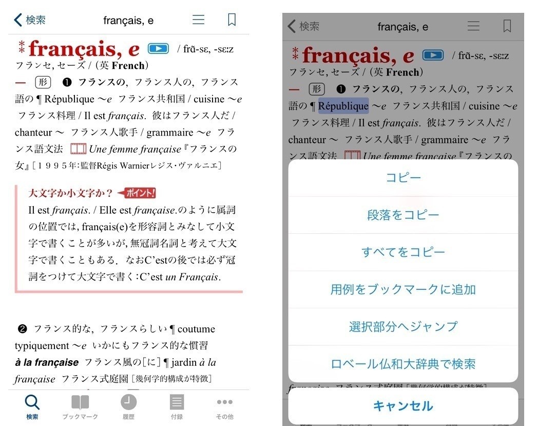 使える フランス語辞書アプリ まり Marie Note