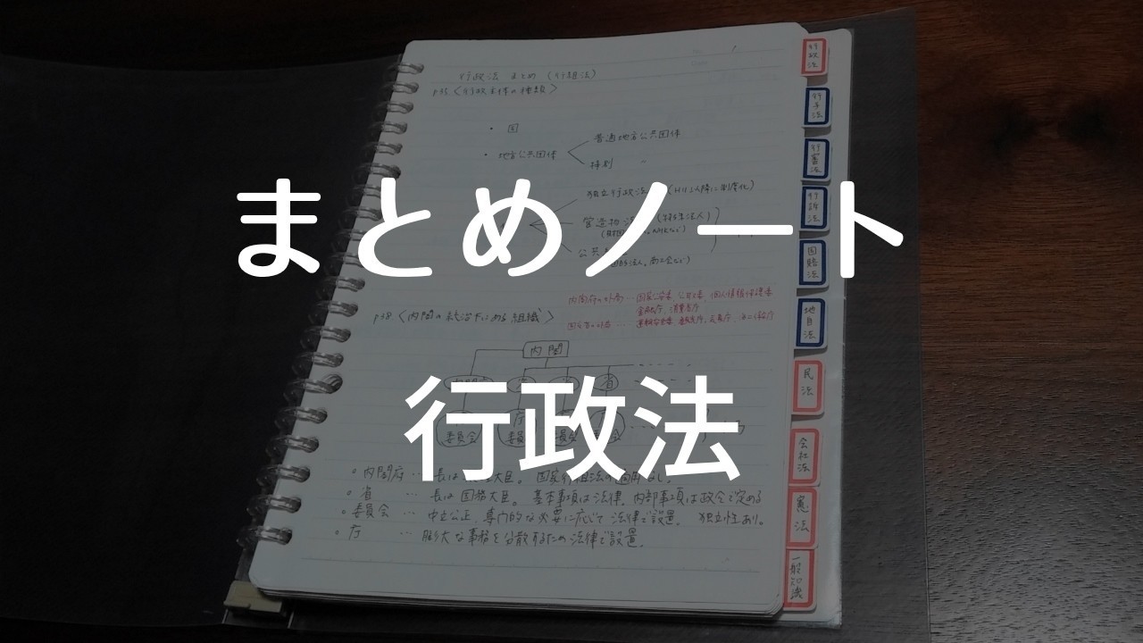 まとめノート全ページ公開（行政法）｜藤堂 のすけ｜note