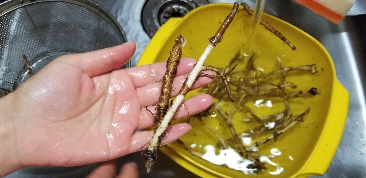わりと土が残っているので、できるだけきれいに洗浄します。