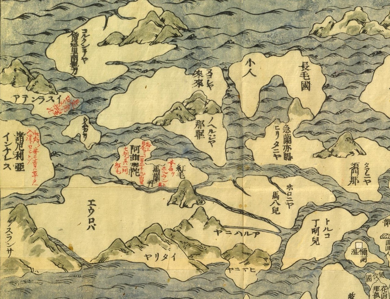 Japan Image 世界地図 ヨーロッパ 昔