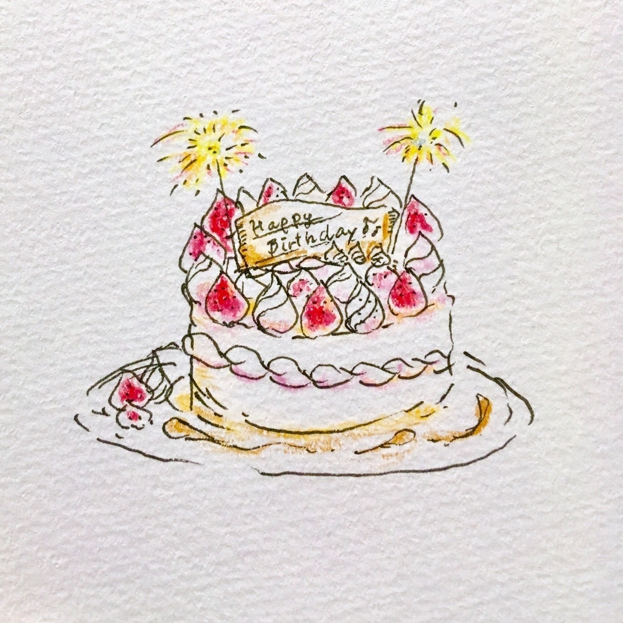 50 お 誕生 日 ケーキ イラスト 美味しいお料理やケーキ