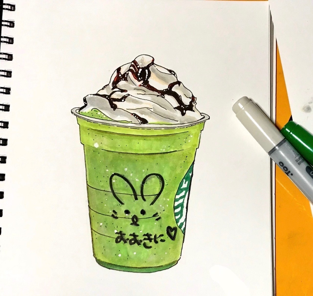 スタバの抹茶フラペチーノ Yamashiro Saori Note