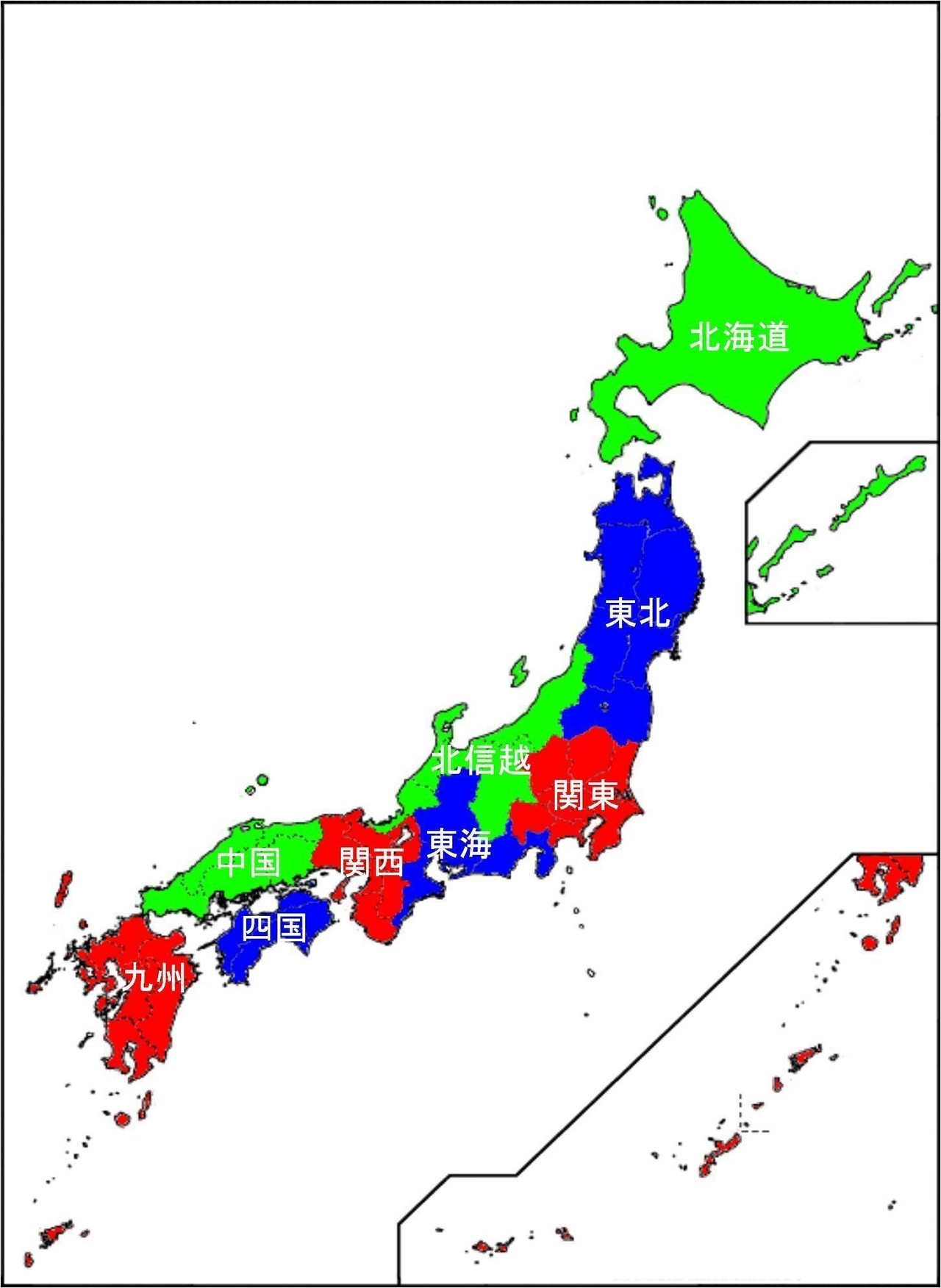 最高日本 エリア 分け方 子供向けぬりえ