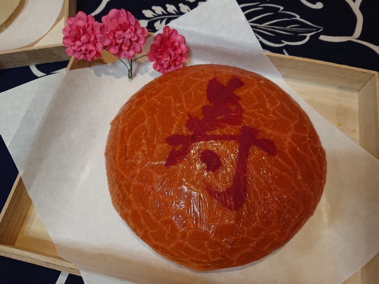 パプリカパウダーで渋い紅白 一歳のお誕生日に一升餅を手作りしました Ataata Note
