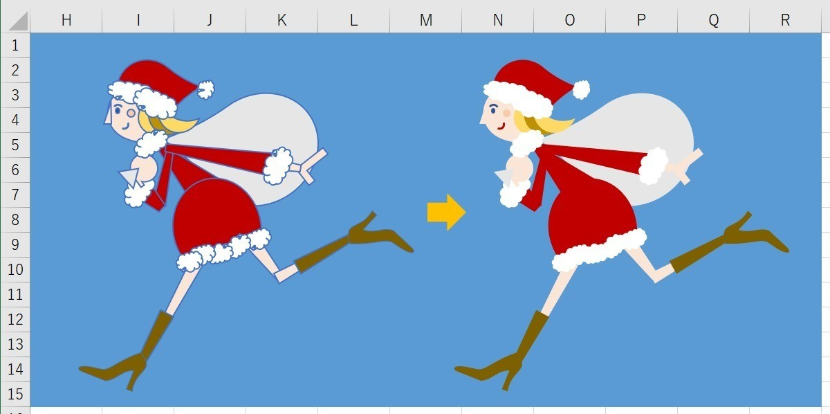 12 Excelでクリスマスっぽいイラストにチャレンジです 古川 順平 Note
