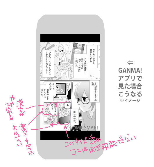 スマートフォンマンガと紙の漫画原稿の作り方の違いメモ かなりざっくり 藍 Note